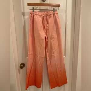 SOLID & STRIPED Orange and White Striped Pants